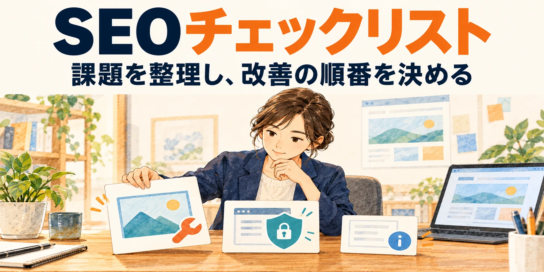 SEOチェックリスト。課題を整理し、改善の順番を決める