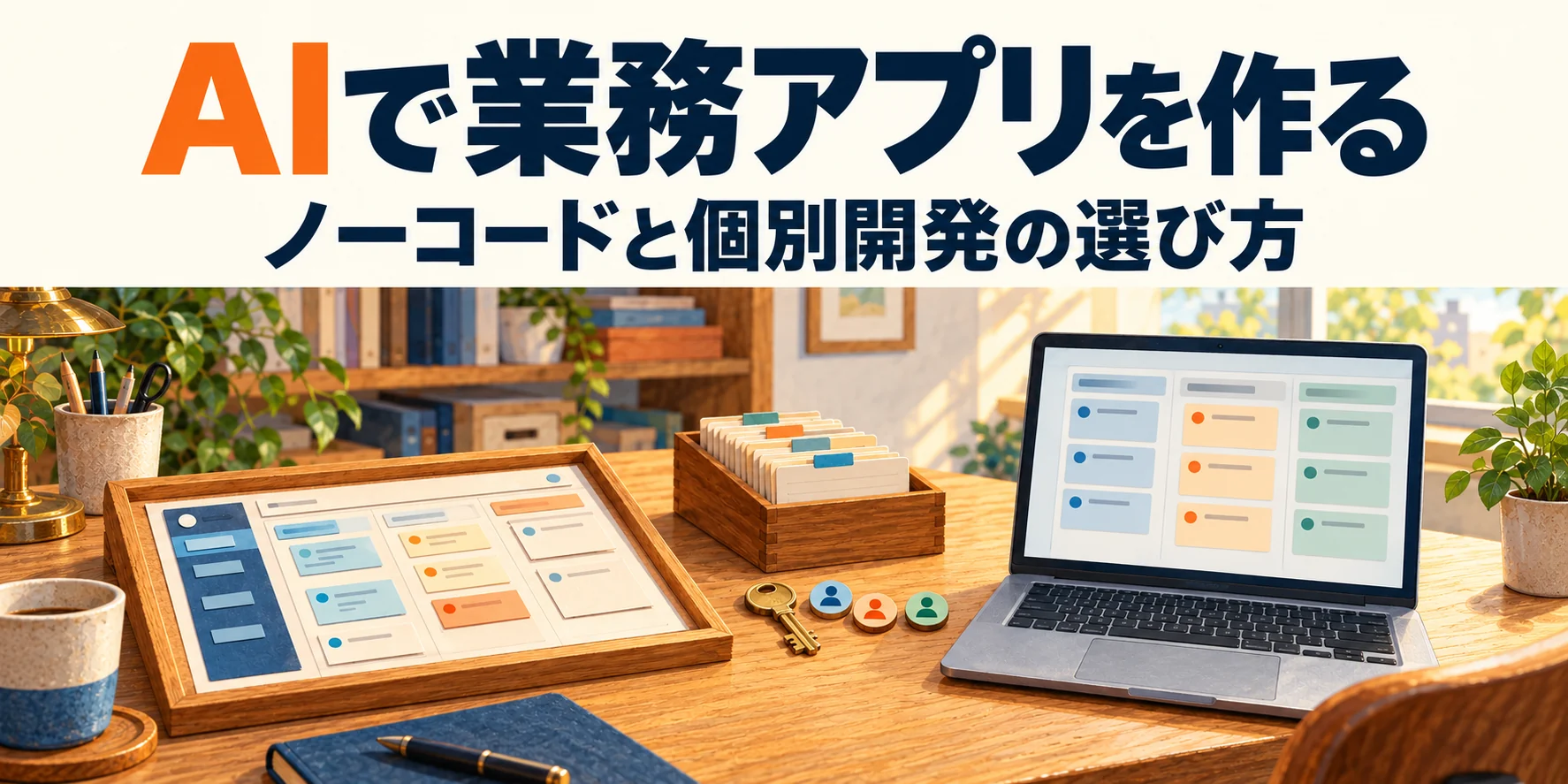 AIで業務アプリを作る。ノーコードと個別開発の選び方