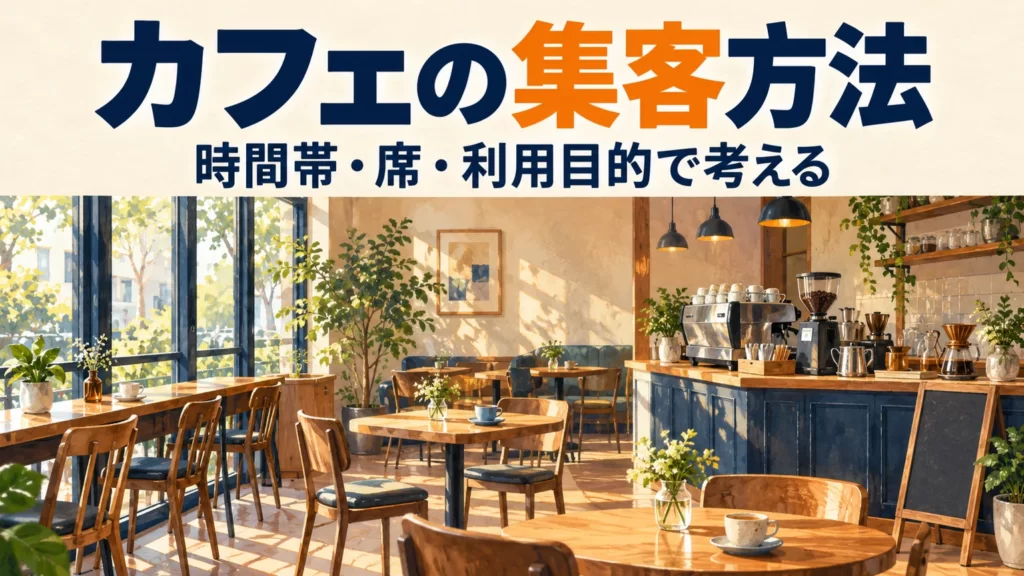 カフェの集客方法：時間帯・席・利用目的で考える