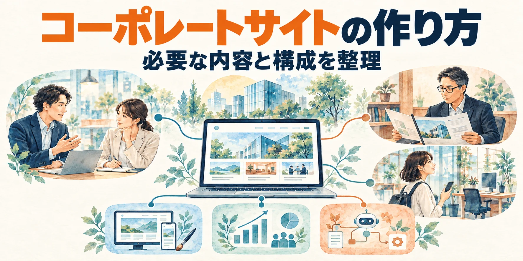 コーポレートサイトの作り方。必要な内容と構成を整理