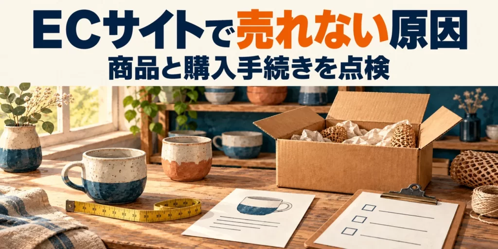 ECサイトで売れない原因。商品と購入手続きを点検