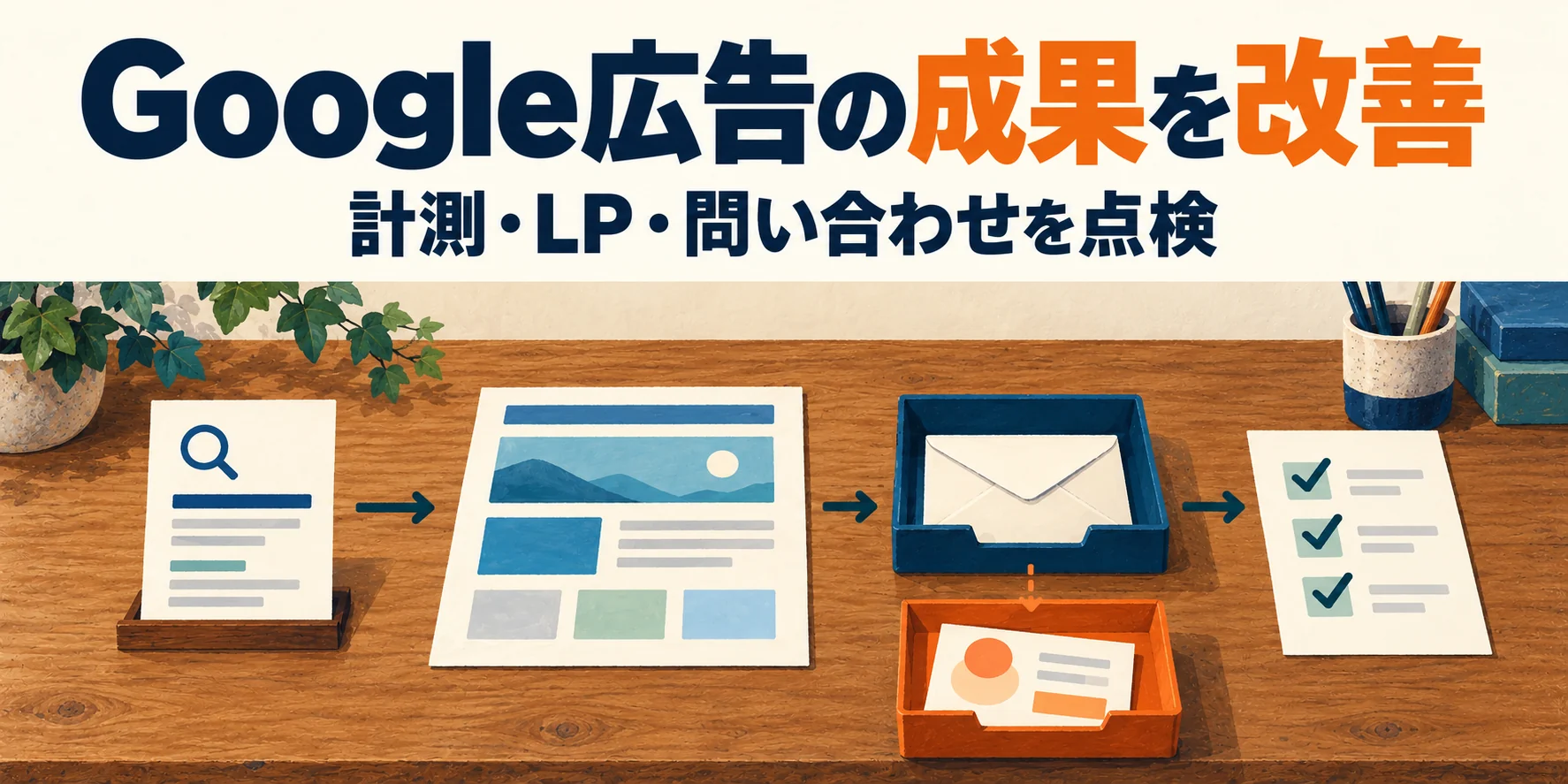 Google広告の成果を改善。計測・LP・問い合わせを点検