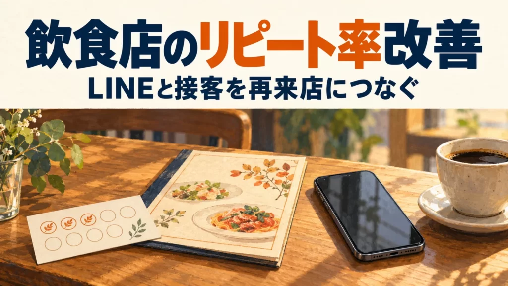 飲食店のリピート率改善:LINEと接客を再来店につなぐ