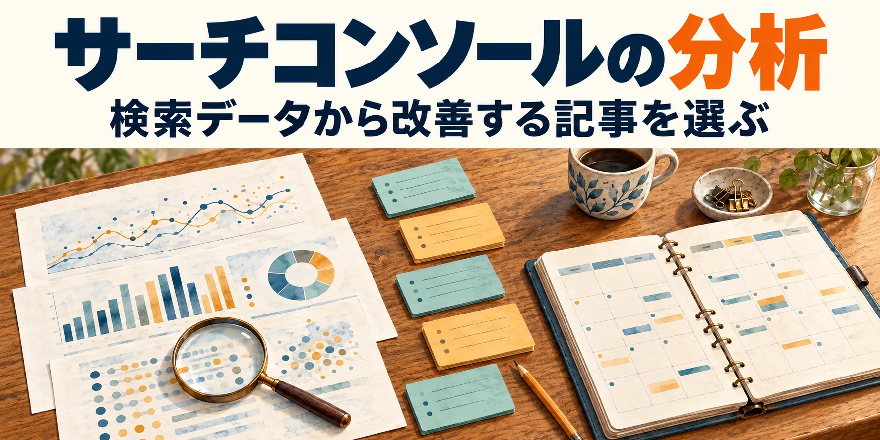 サーチコンソールの分析。検索データから改善する記事を選ぶ