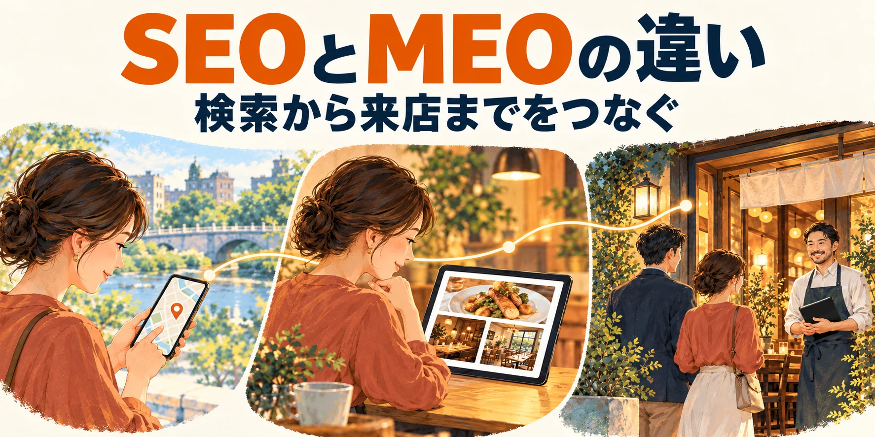SEOとMEOの違い。検索から来店までをつなぐ