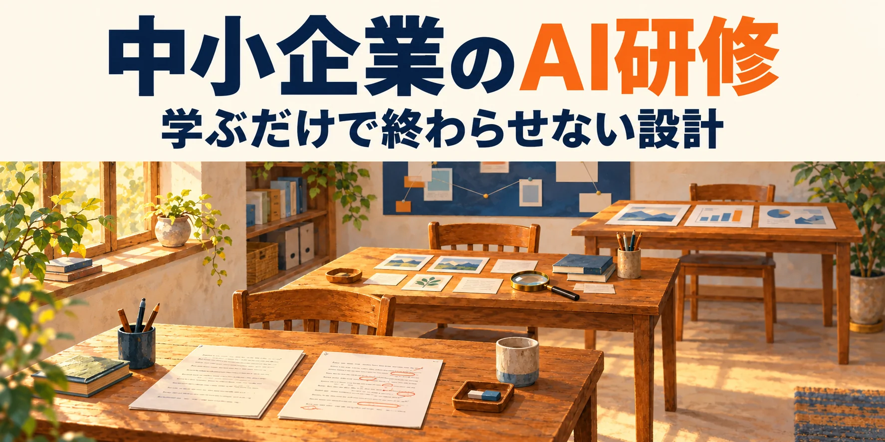 中小企業のAI研修。学ぶだけで終わらせない設計