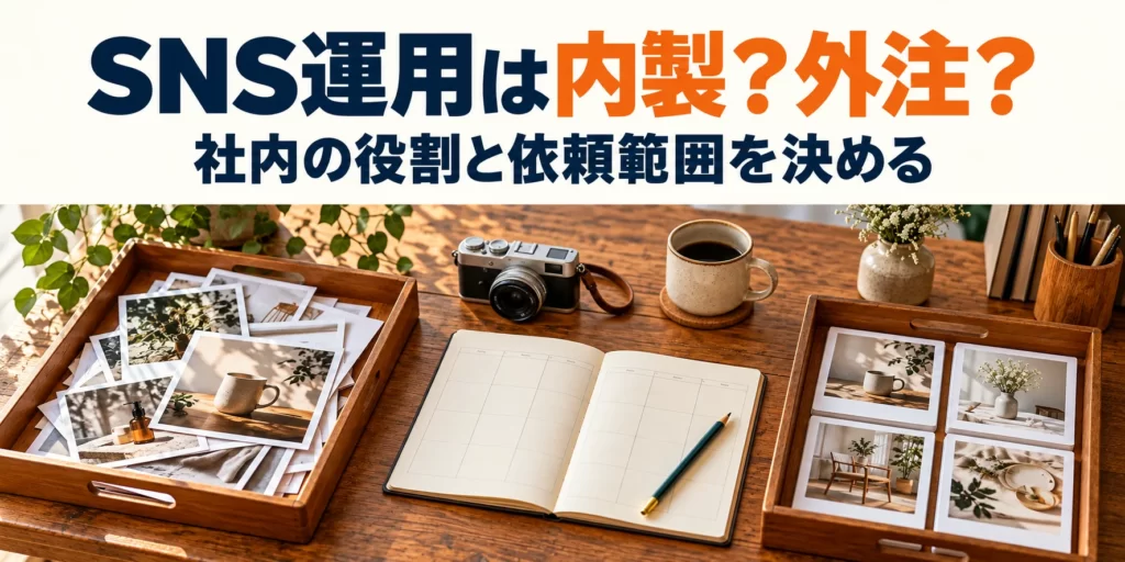 SNS運用は内製?外注?。社内の役割と依頼範囲を決める
